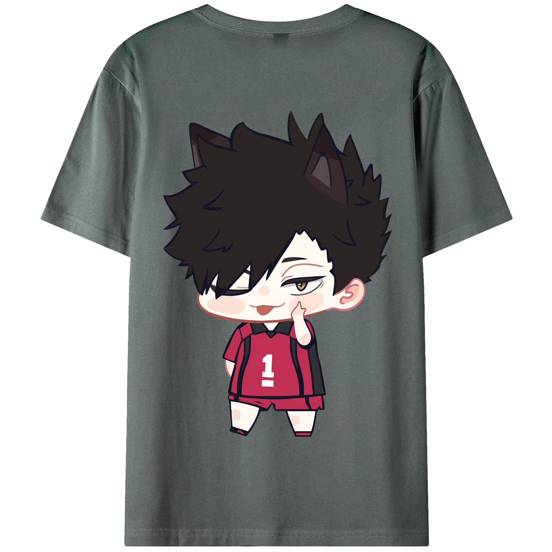 （画像用） ハイキュー!! Haikyu!! 綿100％半袖Tシャツ（背面プリント）
